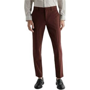 Express Extra Slim Modern Tech Pants Mens 30x32 Burgundy Woolblend Hyper Stretch